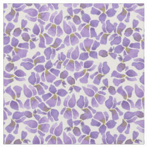 Tissu jeté en l'air de motif de violettes assez