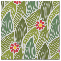 Joli Hippie Super Rouge Vert marguerite Motif Flor