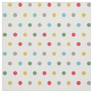 Tissu Joli motif pois coloré