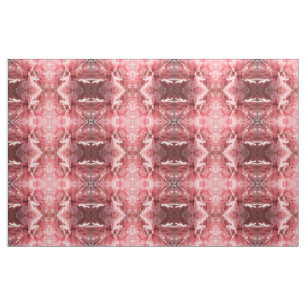 Tissu Joli Pavot Rose Flore Motif Artisanal Fabric
