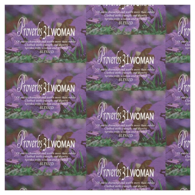 Tissu Joli PROVERBS 31 Floral violet (Échantillon)