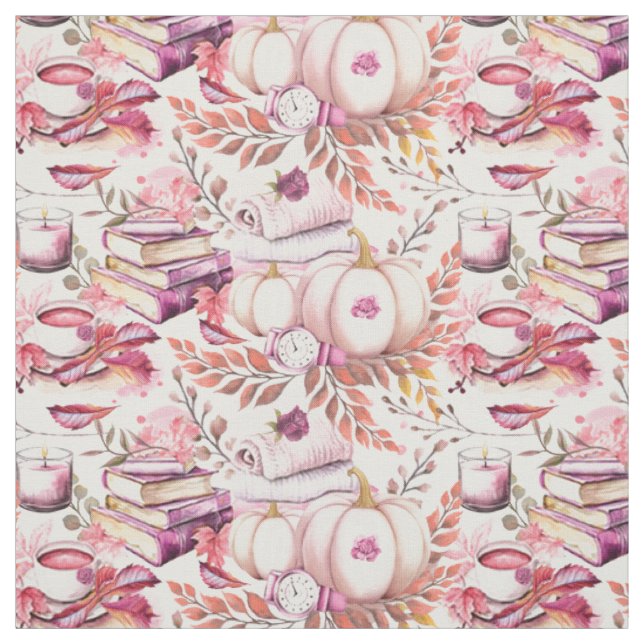 Tissu Joli Shabby Chick Motif d'automne (Échantillon)