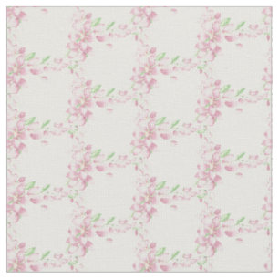 Tissu Jolie aquarelle de fleur de cerisier rose tendre