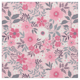 Tissu Jolie florale de printemps rose