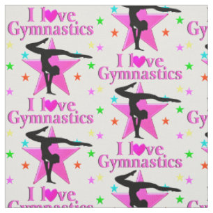 TISSU JOLIMENT ROSE J'AIME LE DESIGN GYMNASTIQUE