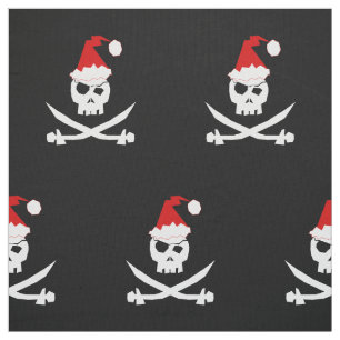 Tissu +{ Jolly roger }+{ Pirate Père Noël }+
