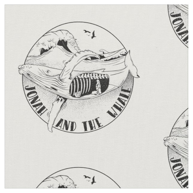 Tissu Jonah dans l'art de la bible (Fermer)