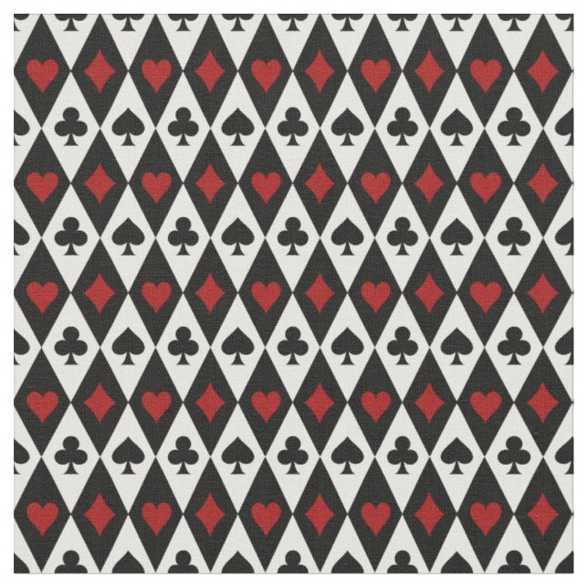 Tissu Jouer aux cartes Arlequin (Fermer)