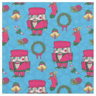 Tissu Jouet Noisette de Noël, motif de flocon de neige b