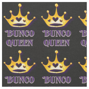 Tissu Joueur de Bunco Queen Black