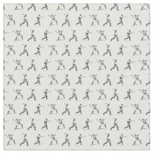 Tissu Joueurs Vintages de baseball Thème sportif COULEU