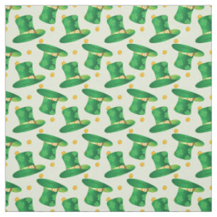Tissu Jour de la Saint Patrick Casquette  motif irlandai