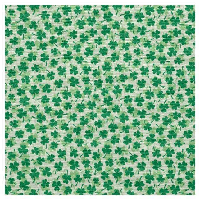 Tissu Jour de la Saint Patrick de motif de shamrock (Échantillon)