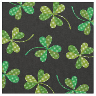 Tissu Jour de la Saint Patrick Mignonne Motif Shamrock V
