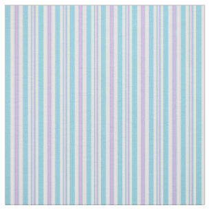 Tissu Jours D'Été Transat Stripes Ciel Rose Bleu Blanc