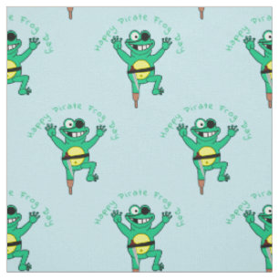 Tissu Joyeuse journée de la grenouille pirate Thunder_C