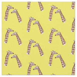Tissu Joyeuses girafes à long cou