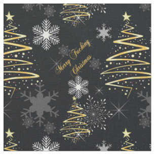Tissu Joyeux Noël de merde