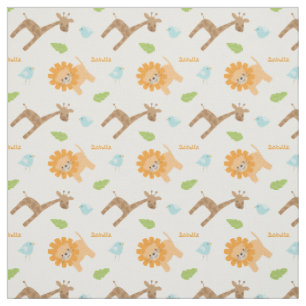 Tissu Jungle personnalisée d'animaux de safari orienté