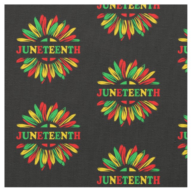 Tissu Junten Tournesol Rouge Vert Jaune Matière Fab (Fermer)