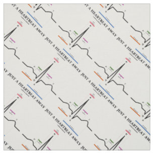 Tissu Juste un humour parti de l'électrocardiogramme EC