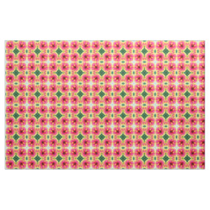 Tissu Kaléidoscope abstrait de ketmie