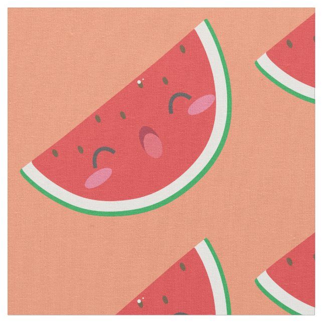 Tissu Kawaii Watermelon (Fermer)