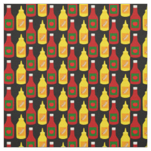 Tissu Ketchup et moutarde