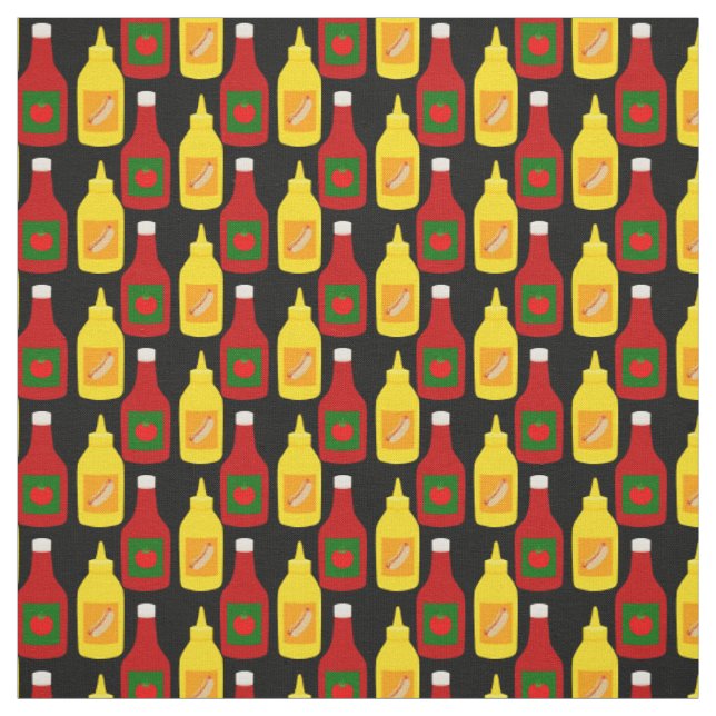 Tissu Ketchup et moutarde (Échantillon)