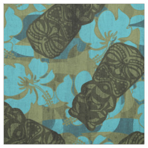 Tissu Ketmie hawaïenne Tiki de refuge d'Ali'i