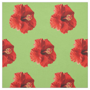 Tissu Ketmie rouge