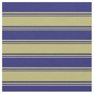 Tissu Khaki foncé et Motif bleu nuit