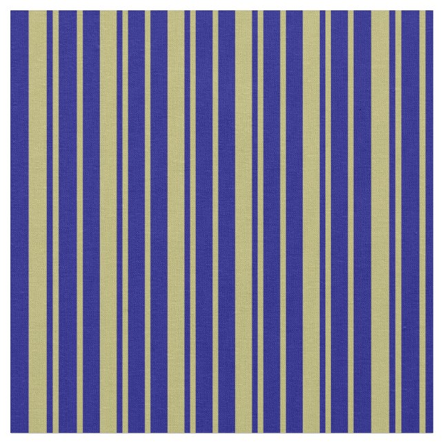 Tissu Khaki foncé et Motif rayé bleu (Fermer)