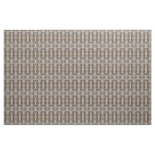 Tissu Khaki Gris Beige Taupe Art Ethnique Éclectique Bro