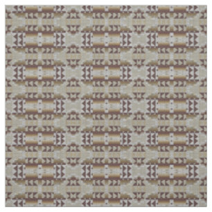 Tissu Khaki Gris Beige Taupe Art Ethnique Éclectique Bro