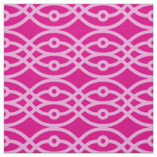 Tissu Kimono imprimé, magenta et rose