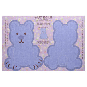Tissu Kit de découpe et de couture Blue Bear Fat Quarter
