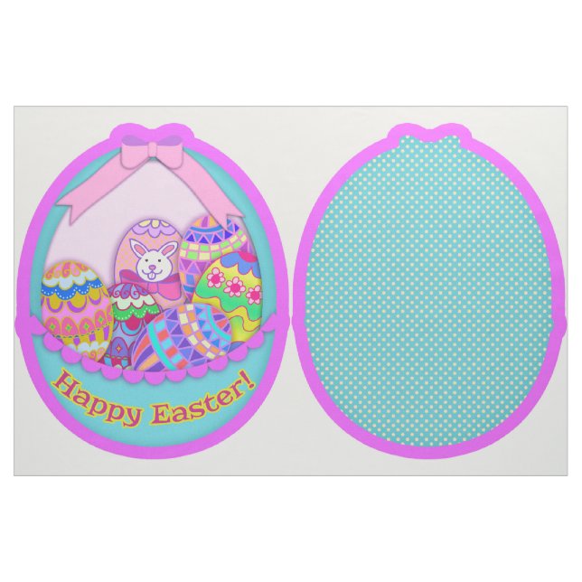 Tissu Kit de découpe et de couture Lapin de Pâques et pa (Fat Quarter)