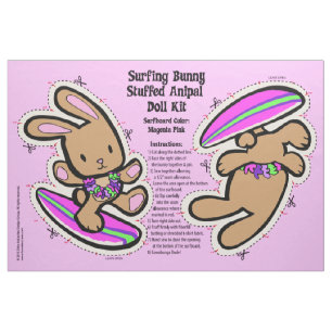 Tissu Kit et peluche surfants hawaïens de poupée de