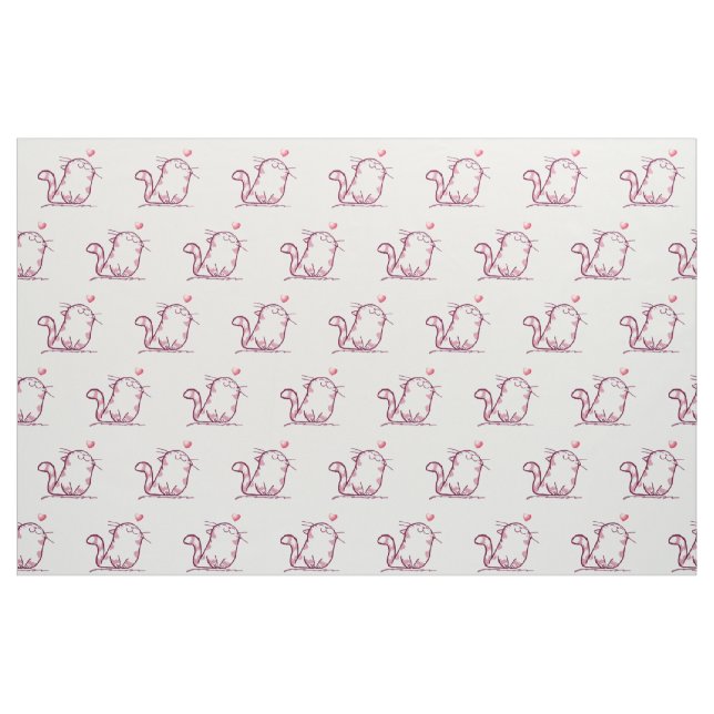 Tissu Kitty Love (Fat Quarter)