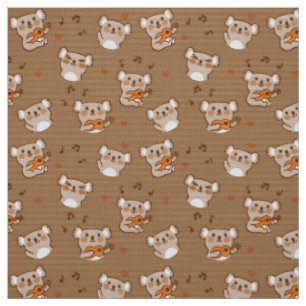 Tissu Koala jouant de la guitare