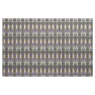 Tissu La clématite de Nouveau d'art en verre souillé
