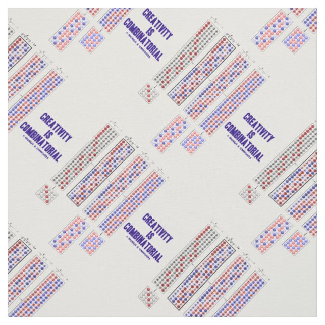Tissu La créativité est permutations combinatoires (Échantillon)