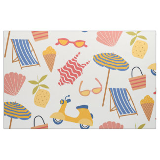 Tissu La dolce Vita Italian summer beach Pattern