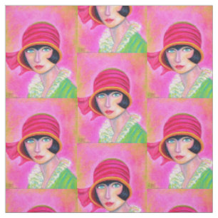 Tissu la fille d'aileron des années 1920 dans le