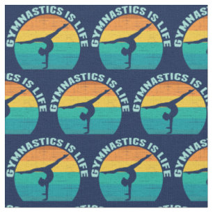 Tissu La gymnastique, c'est la vie