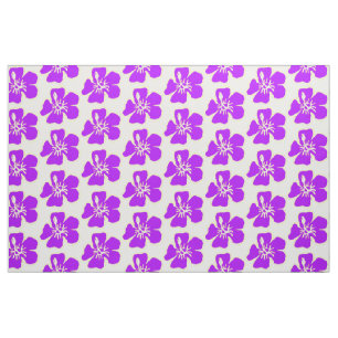 Tissu La ketmie pourpre fleurit Luau hawaïen tropical