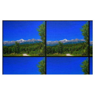 Tissu La Majesté des Montagnes Bleues