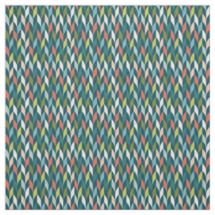 Tissu La moitié du siècle Teal moderne et motif de