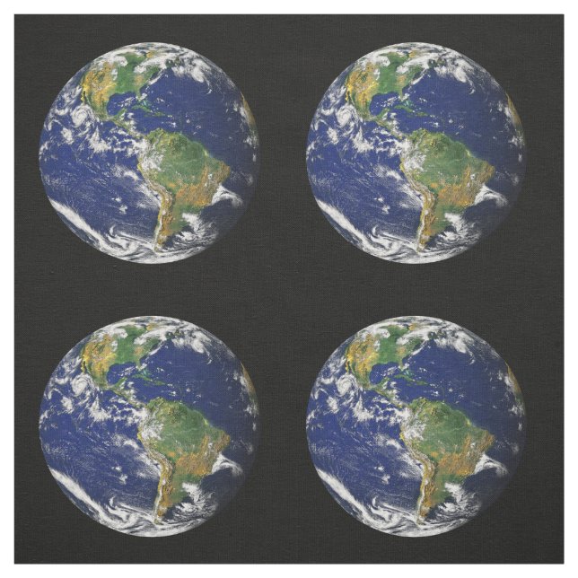 Tissu La terre de planète (Échantillon)